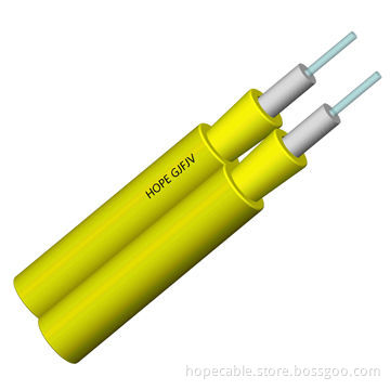 2-core Single-/Multi-mode G.651/2 G.652D G.655 G.657 GJFJV Duplex Zipcord Indoor Optic Cable